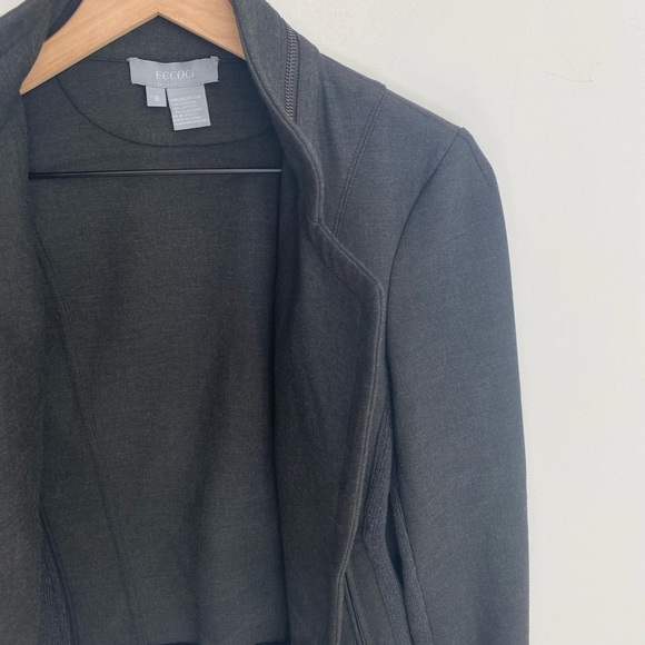 ECCOCI charcoal open front jacket, Size 8, NWOT - Picture 4 of 14